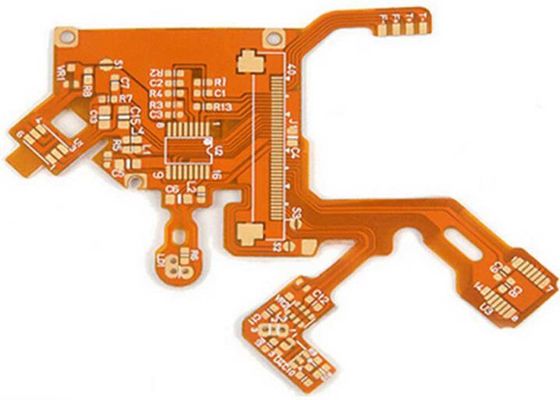 1.6mm de espesor Flexible PCB de circuito con 2 capas Configuración Min. Tamaño del agujero 0.2mm