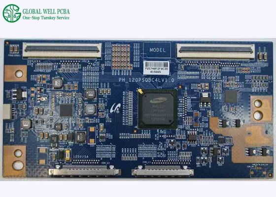 componentes llevados azules de la placa de circuito de la asamblea de placa de circuito impresa Smt de 4m m